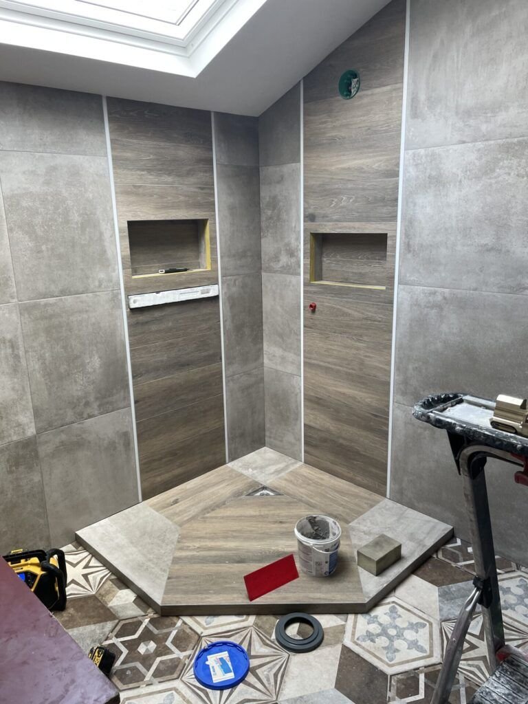 creation douche angle sur mesure