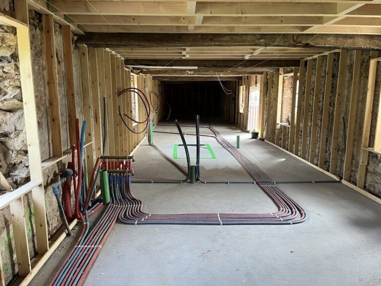 pre installation sanitaire tuyauteries bati support